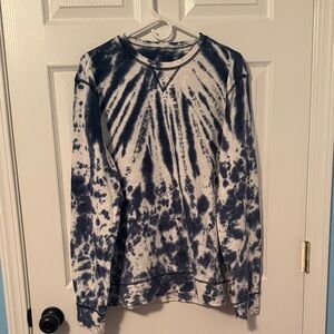 60 Edgar + Ash Blue Tie-Dye Sweatshirt Men’s Large Soft Casual Pullover